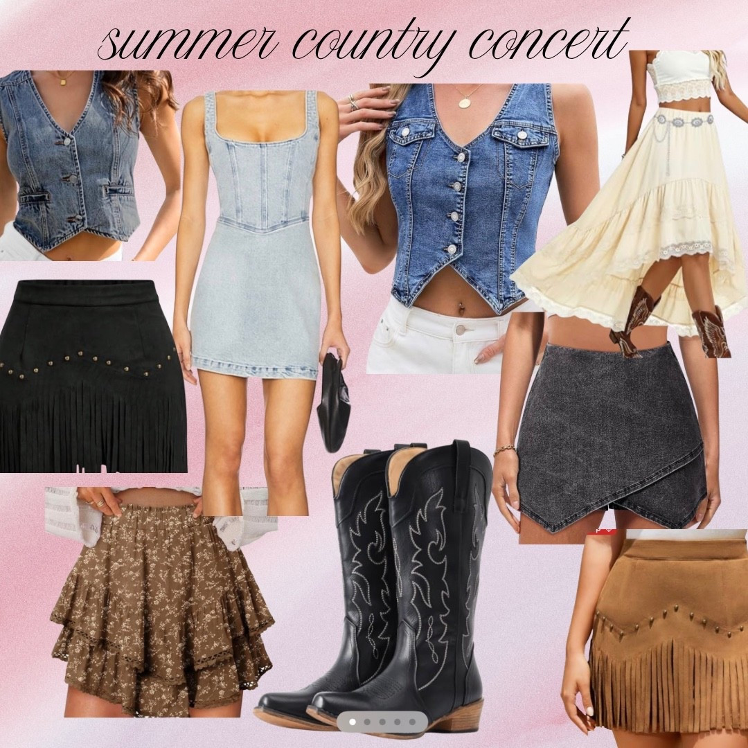 Country concert outfits! #summer #country #countryconcert #denim #fringe

#LTKSeasonal #LTKootd