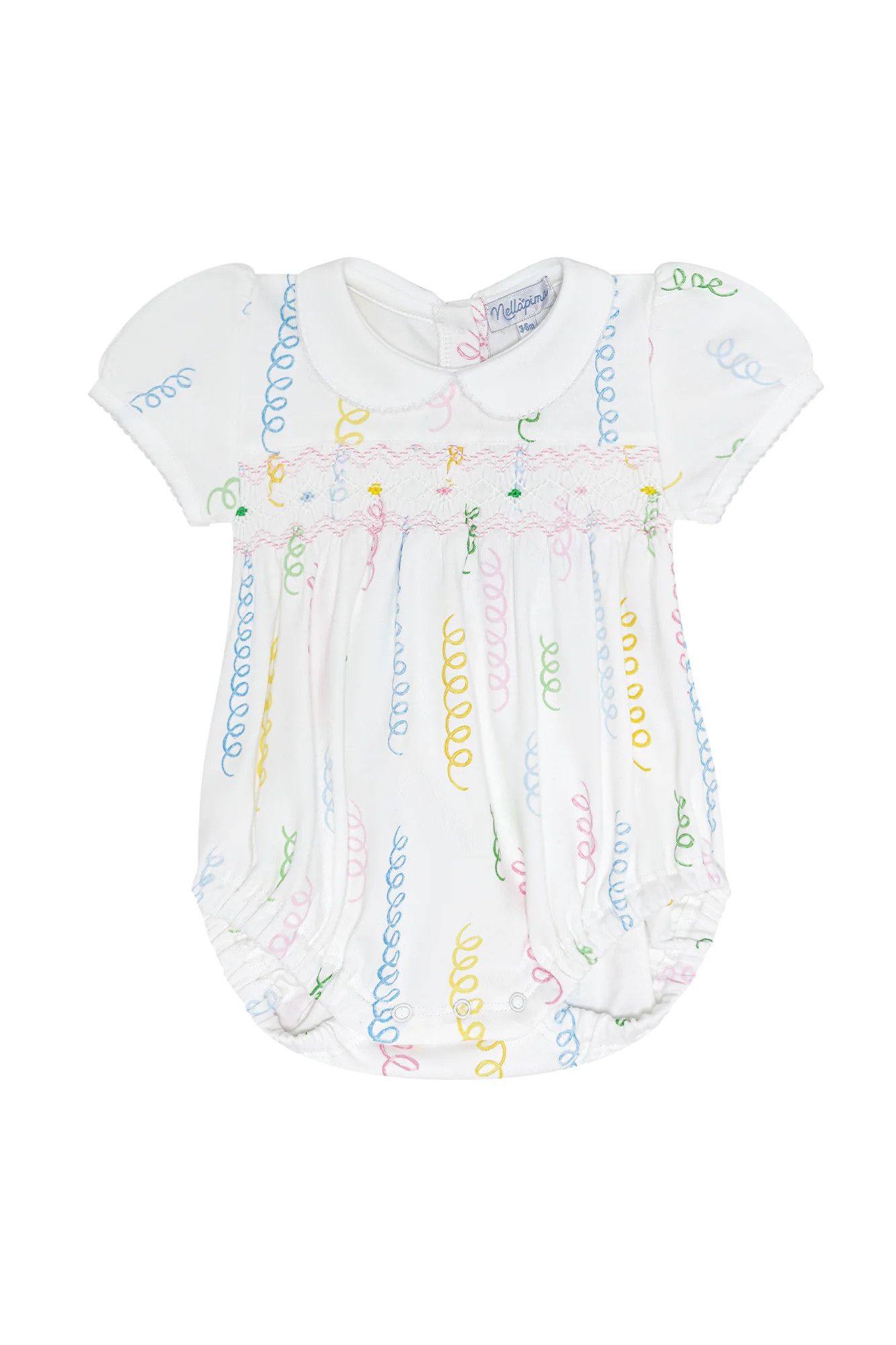 Spirals Print Smocked Bubble | Nellapima