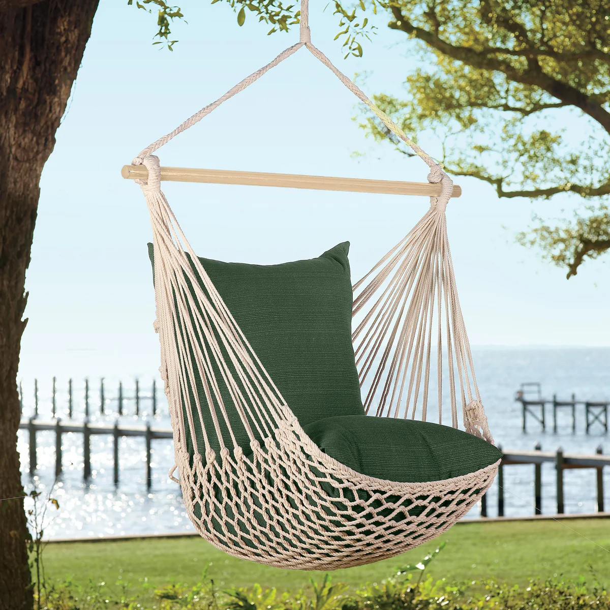 Rope Hammock Swing Set | Swings & Hammocks | Plow & Hearth | Plow & Hearth