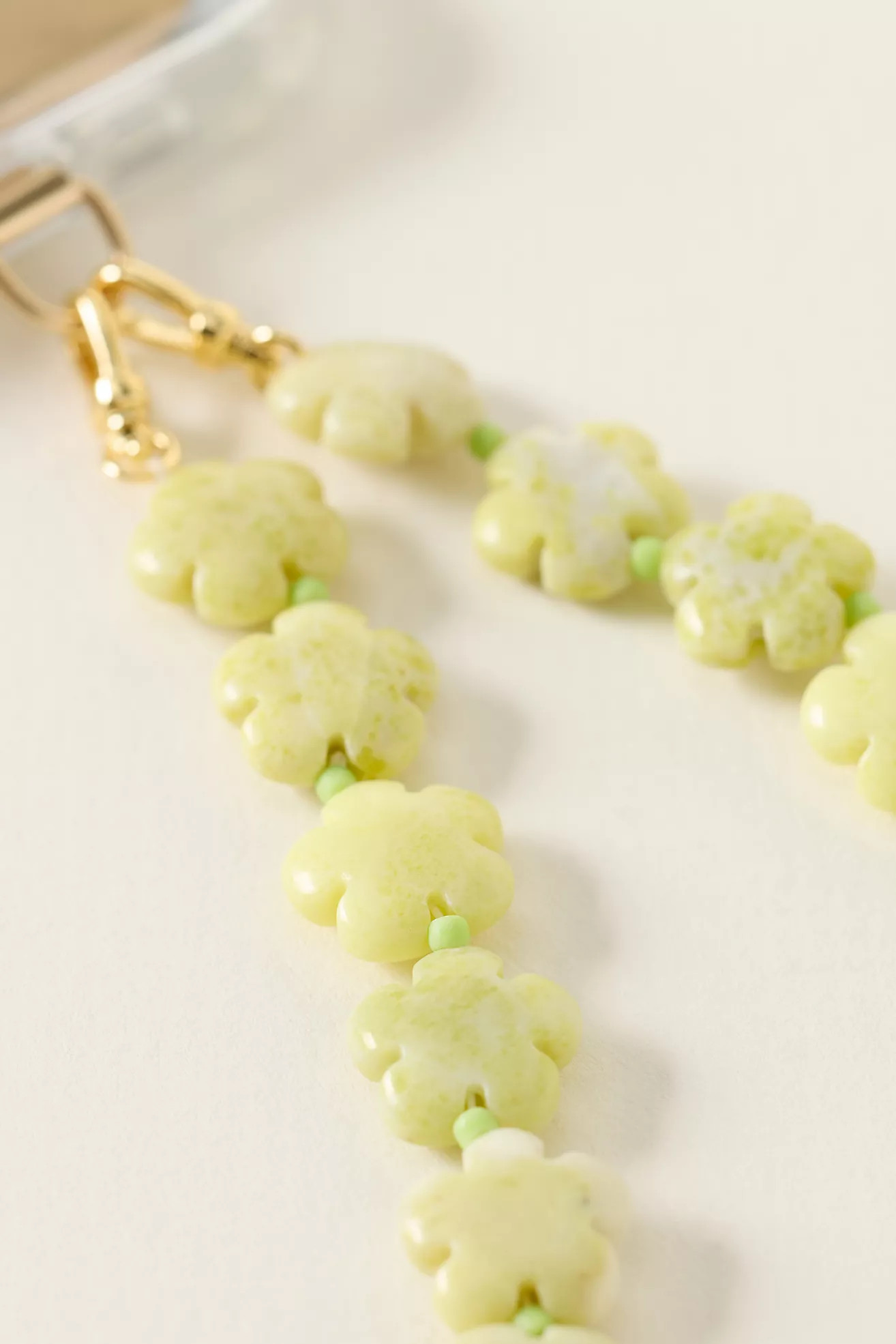 By Anthropologie Floral Stone Phone Chain | Anthropologie (US)