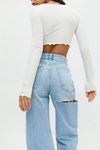 BDG High-Waisted Baggy Jean – Ripped Light Wash | Urban Outfitters (US and RoW)