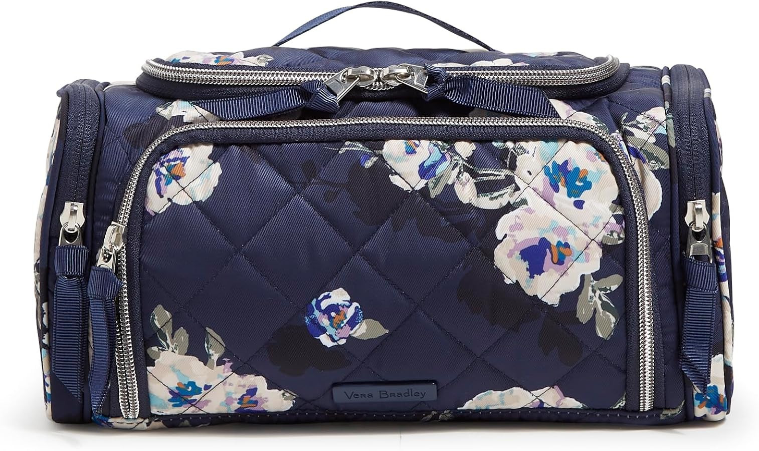 Vera Bradley Women's Performance Twill Large Travel Cosmetic Makeup Organizer Bag Accessory | Amazon (US)