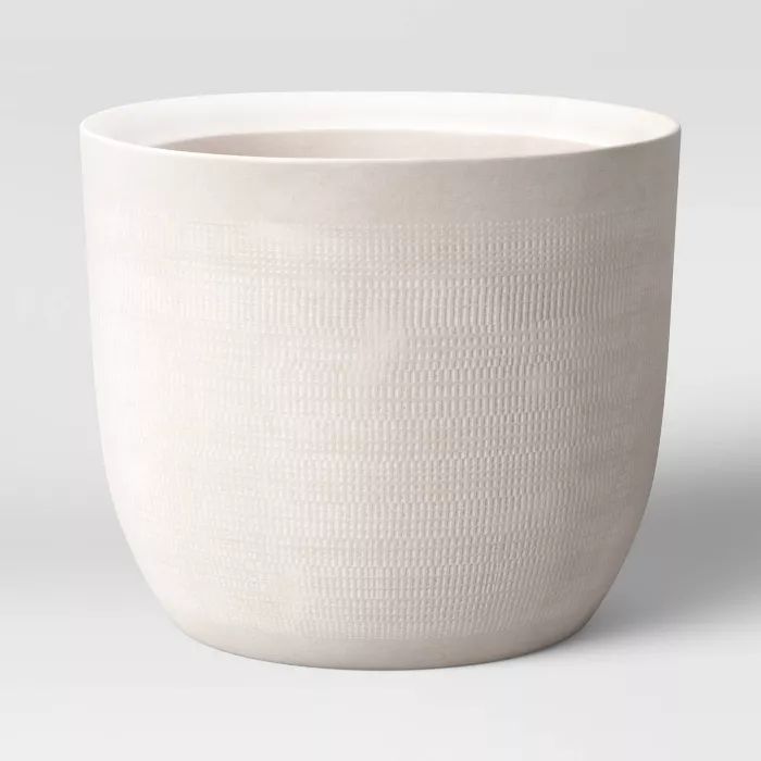 Textured Ceramic Planter White - Project 62™ | Target