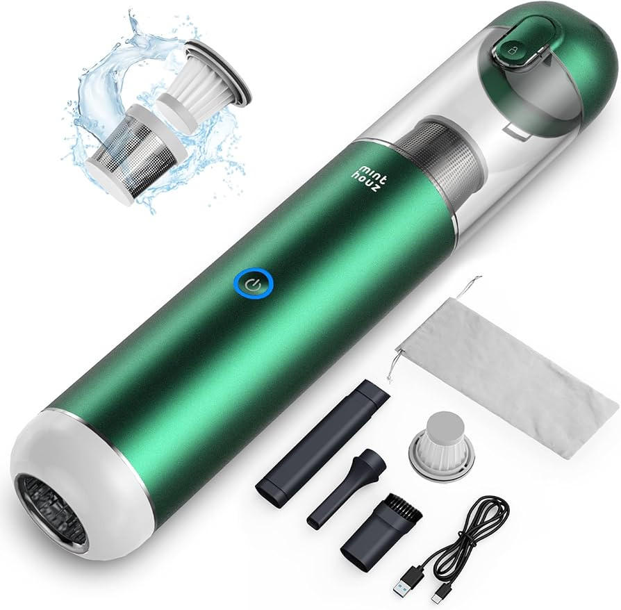 Minthouz Handheld Car Vacuum Cleaner - 17000 Pa Powerful Suction Handheld Vacuum Cordless with 2 ... | Amazon (US)