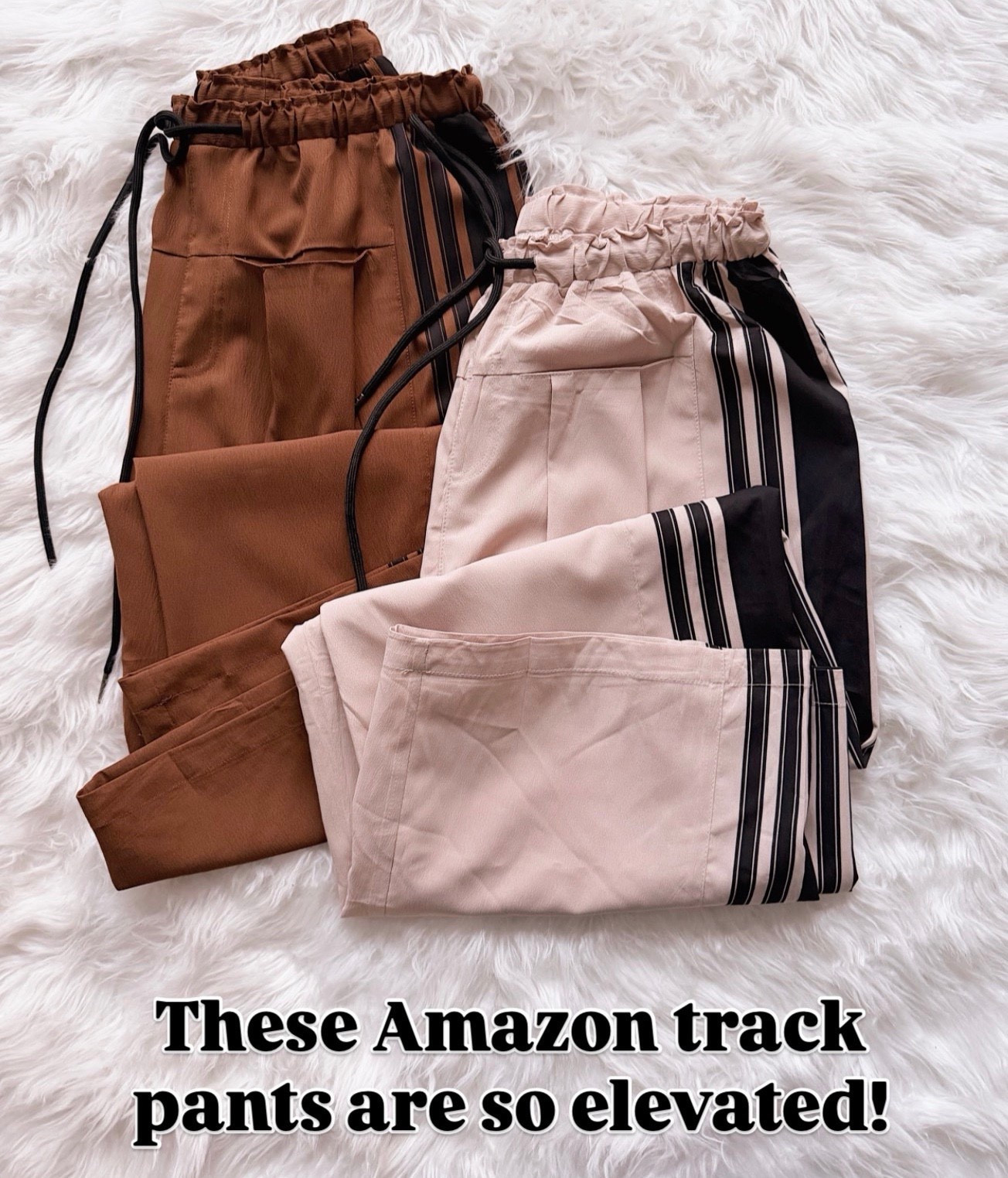 These Amazon track pants surprised me. The fabric drapes like real trousers and the stripe detailing makes them feel way more polished than loungewear.

amazon track pants, elevated loungewear, casual winter outfits, neutral athleisure, comfortable travel outfits, affordable fashion finds, amazon fashion for women

#LTKselfcare #LTKmomlife #LTKActive