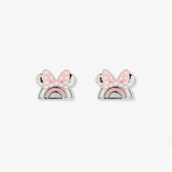 Disney Minnie Mouse Rainbow Stud Earrings | Pura Vida Bracelets