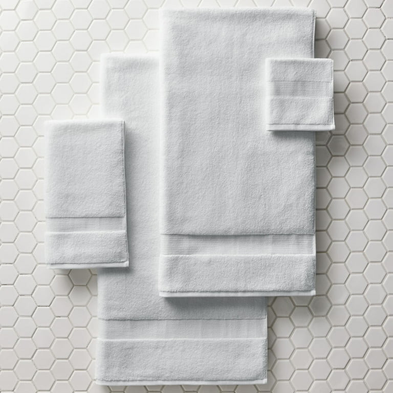 Better Homes & Gardens Signature Soft Solid Cotton Hand Towel, Arctic White | Walmart (US)