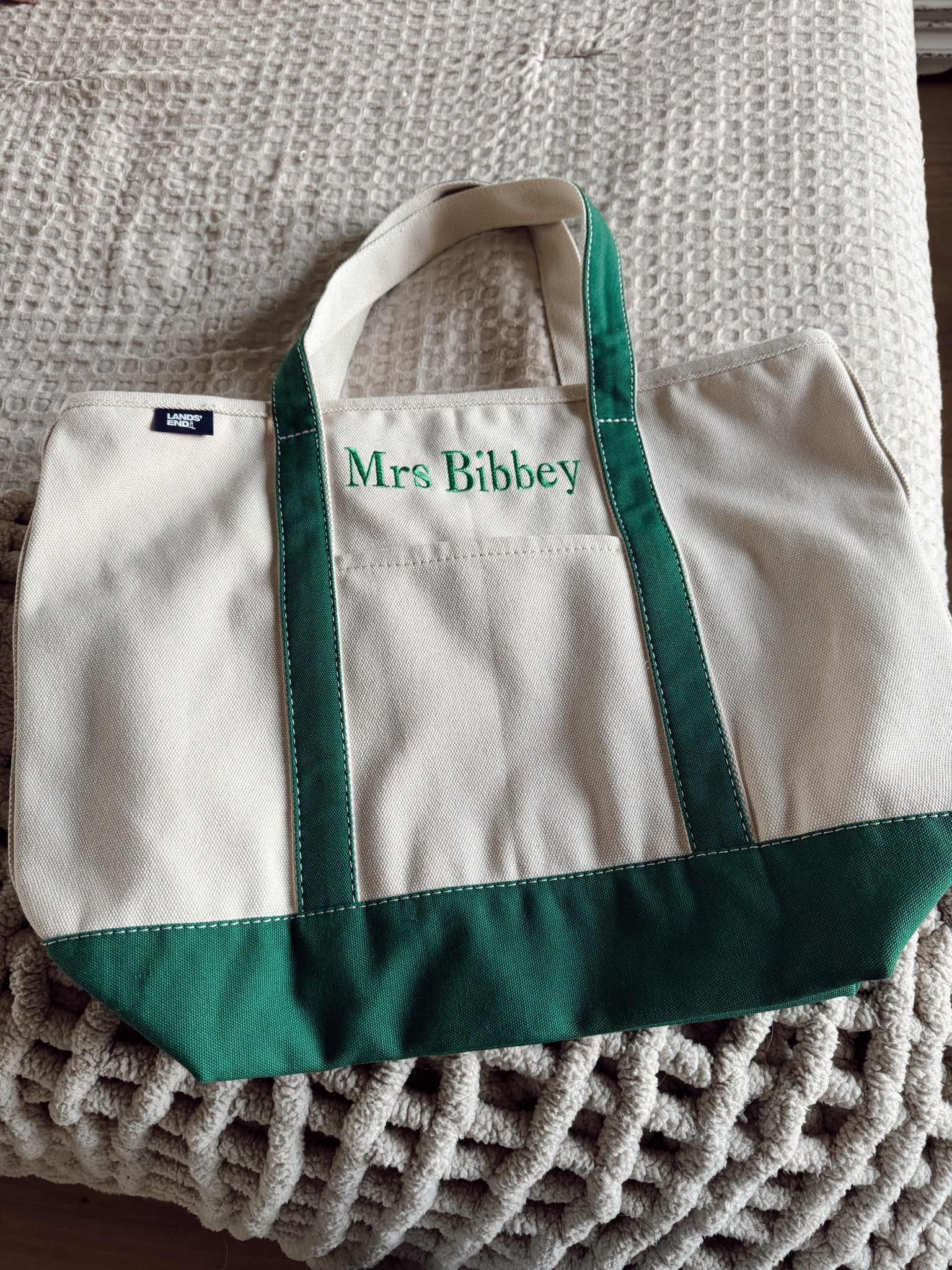 My everyday tote… but make it personal 🤍💚
This custom embroidered Lands’ End canvas tote bag with “Mrs. Bibbey” has been my go-to since the wedding. It fits everything and is the sweetest reminder of being a new bride.
The perfect gift for brides, bridesmaids, or anyone you want to spoil - endless embroidery options linked!

#LTKCyberWeek #LTKGiftGuide #LTKWedding
