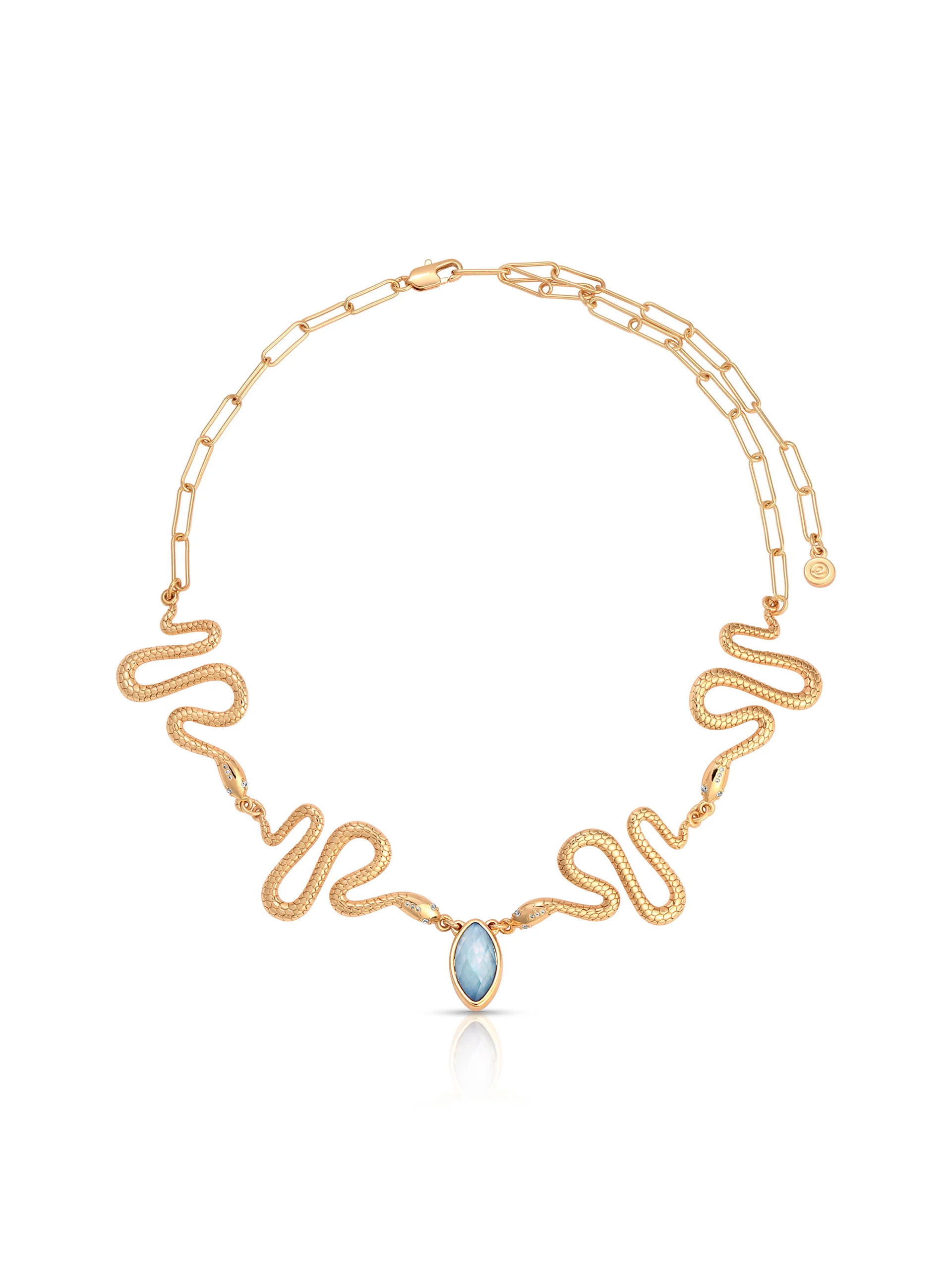 Mother of Pearl Serpentina Snake Choker | Ettika