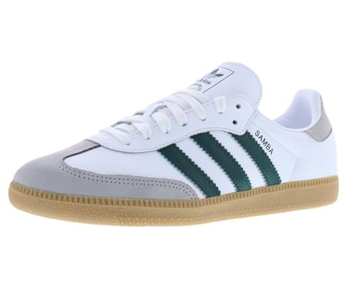 adidas FTWWHT/CGREEN/GRETWO Women's Samba OG W FTWR whiteCollegiate Green/Grey Two 11.5 US, Wide | Amazon (US)