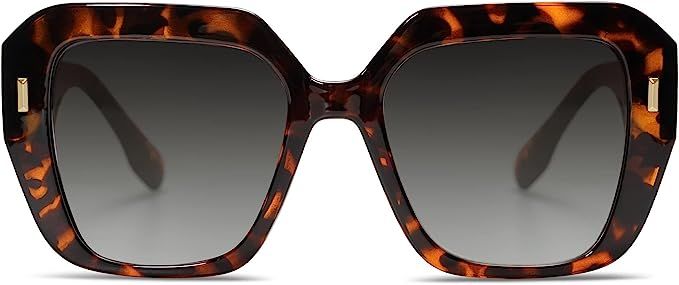 SOJOS Fashion Square Oversized Sunglasses for Women Trendy Big Large UV400 Protection Lens Womens... | Amazon (US)