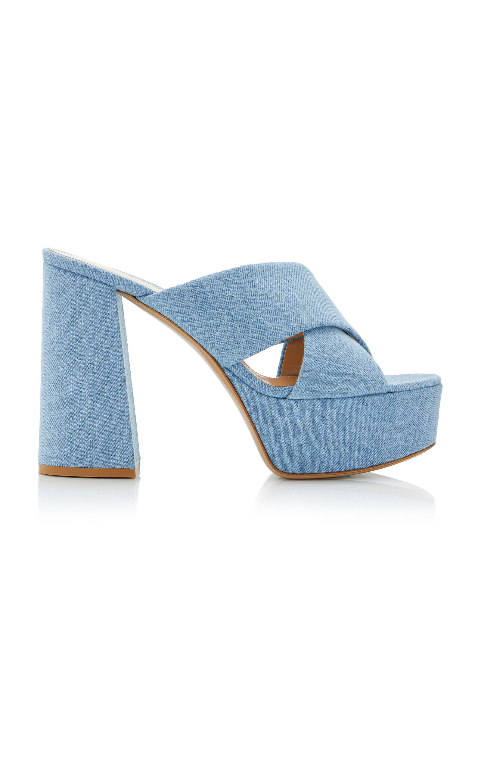 Sheridan Denim Platform Sandals | Moda Operandi (Global)