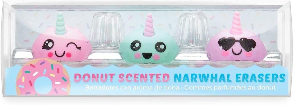 OOLY Nom Nom Narwhals Scented Erasers - Set of 3 | Amazon (US)