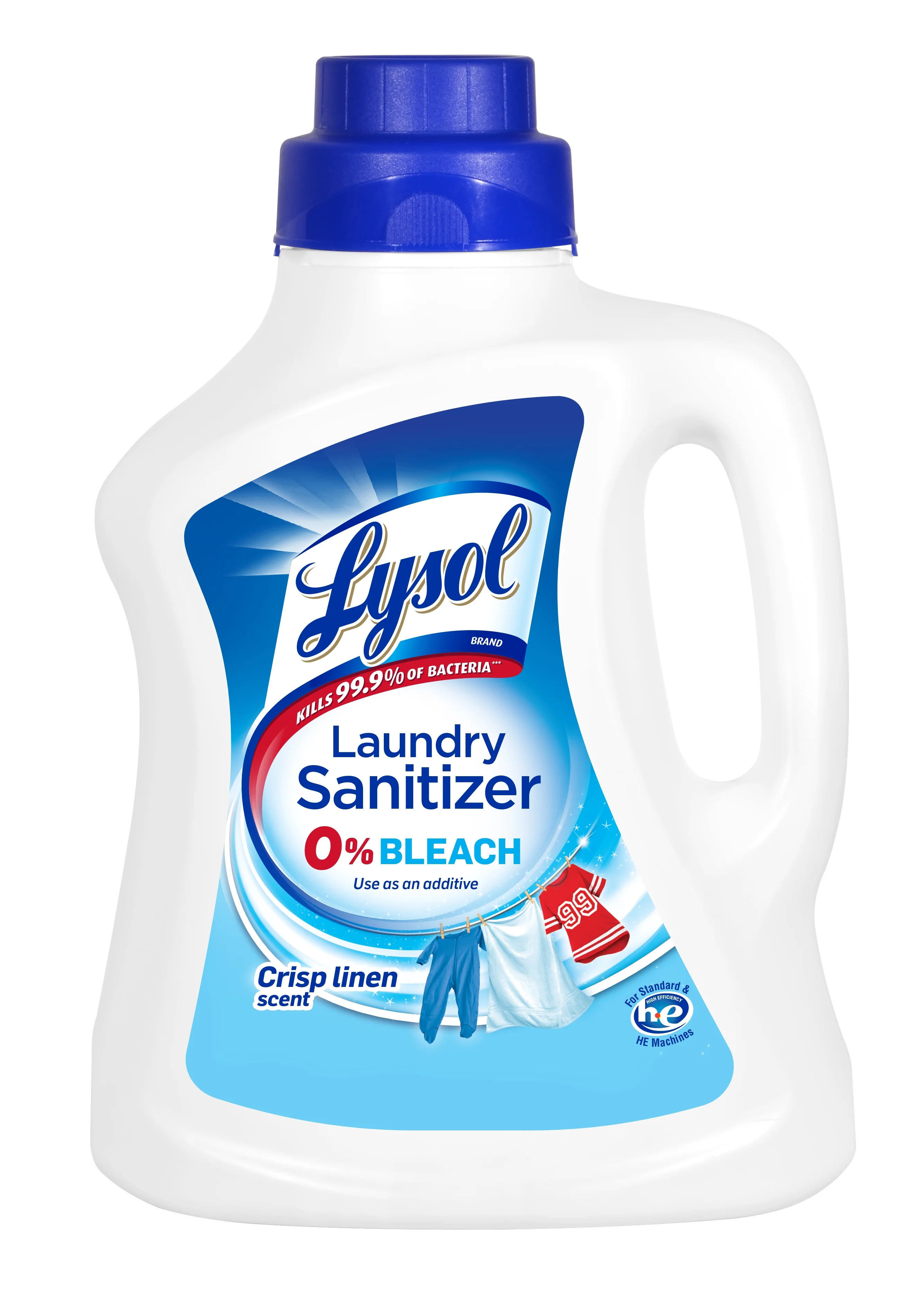 Lysol Laundry Sanitizer, Crisp Linen, 90 oz, Eliminates Odors and Kills Bacteria | Walmart (US)