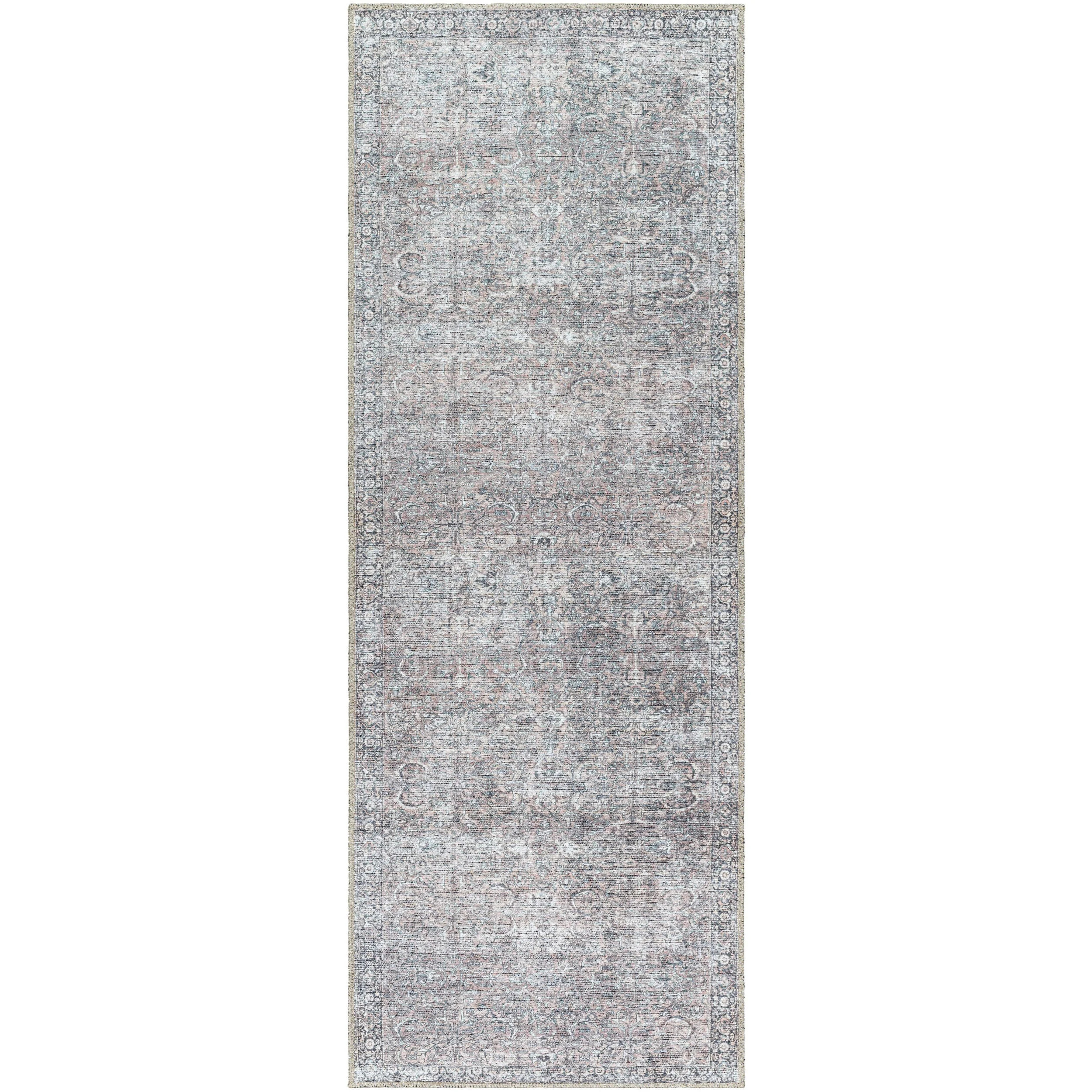 Better Homes & Gardens Persian Blooms Runner Washable Non-Skid Area Rug, Brown, 2'5" x 7' | Walmart (US)