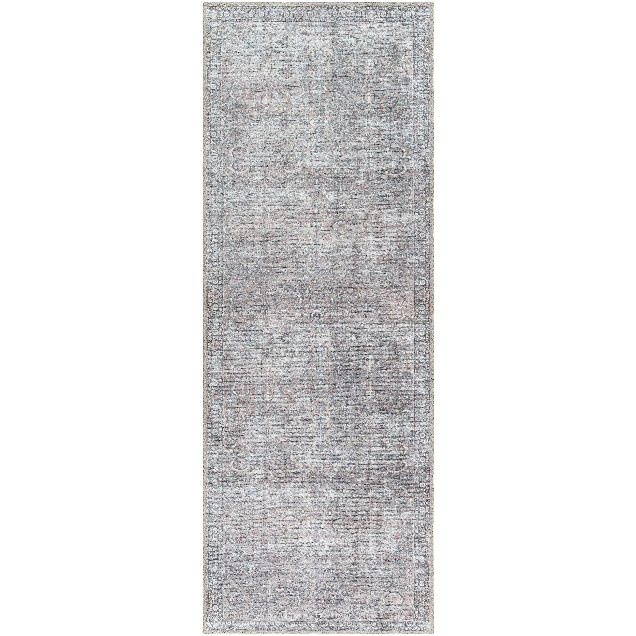 Better Homes & Gardens Persian Blooms Runner Washable Non-Skid Area Rug, Brown, 2'5" x 7' | Walmart (US)