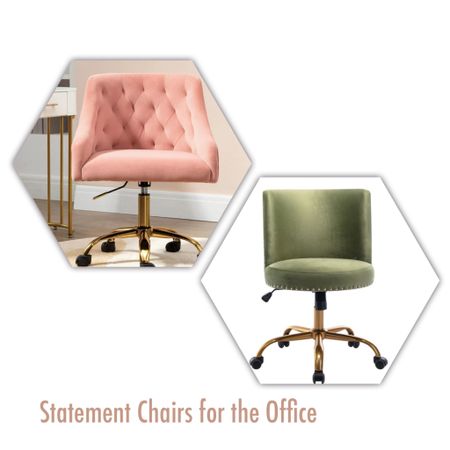 Statement chairs for the home office !! #homeoffice #officechair #homeofficedecor #homeofficefurniture