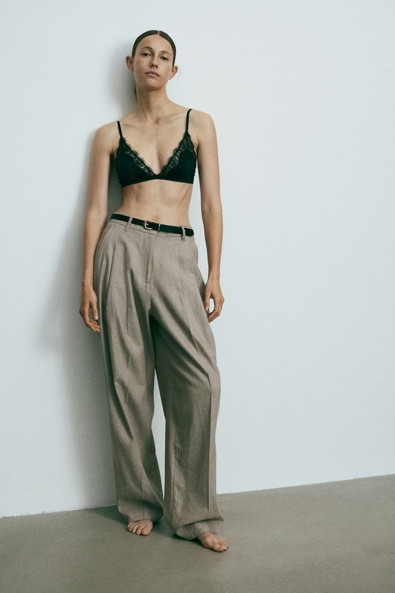 Soutien-gorge souple en microfibre et dentelle | H&M (FR, IT, ES, PT, BE)