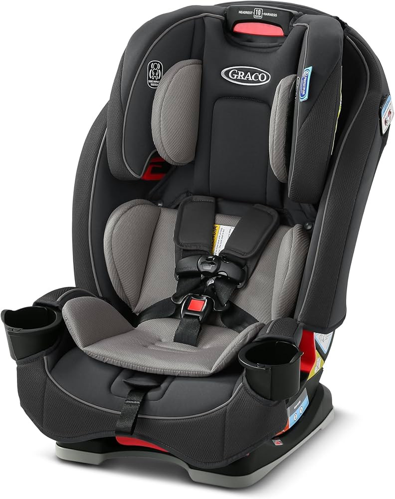 Graco Slimfit 3 in 1 Convertible Car Seat Slim & Comfy Design Saves Space in Your Back Seat, Redm... | Amazon (US)