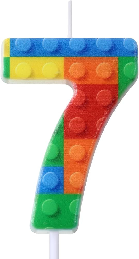 Building Block Number 0-9 Birthday Cake Candle Numeral Birthday Sparkler Candles for Building Blo... | Amazon (US)