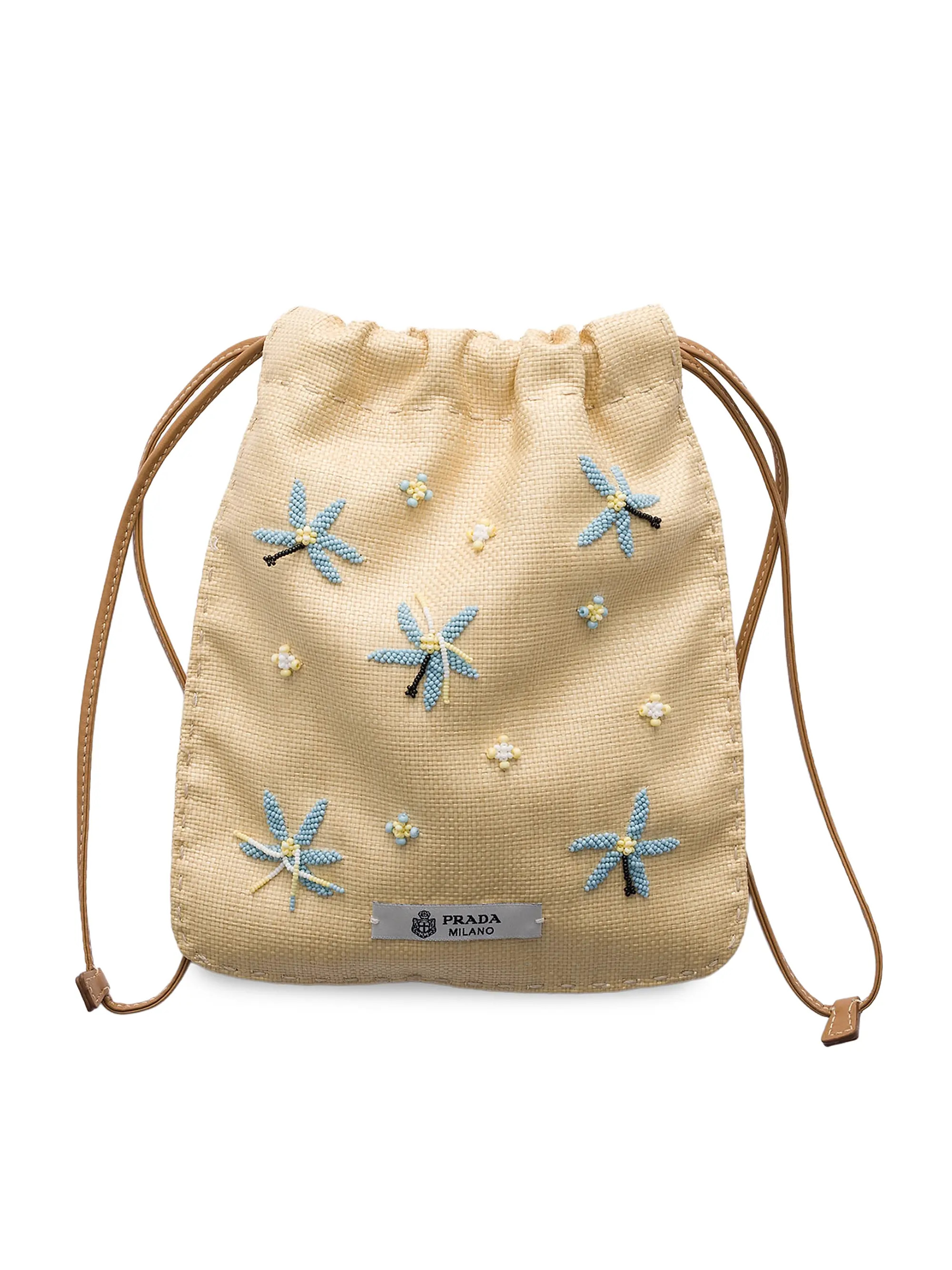 Prada Embroidered Canvas Smartphone Case | Saks Fifth Avenue | Saks Fifth Avenue