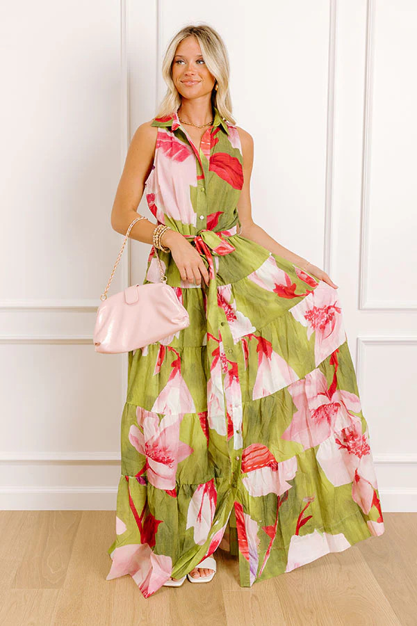 Guava Gorgeous Floral Maxi Dress | Impressions Online Boutique