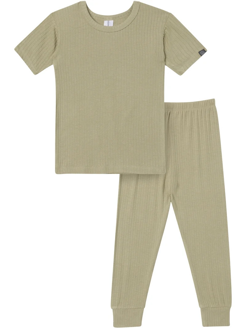 Modern Moments by Gerber Toddler Neutral Super Soft Pajama Set, 2-Piece, Sizes 12 Months-5T | Walmart (US)