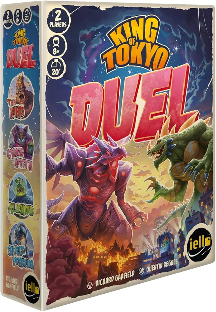 IELLO: King of Tokyo: Duel - Two-Player Board Game, Fun & Tactical Giant Monster Clash Dice Game,... | Amazon (US)