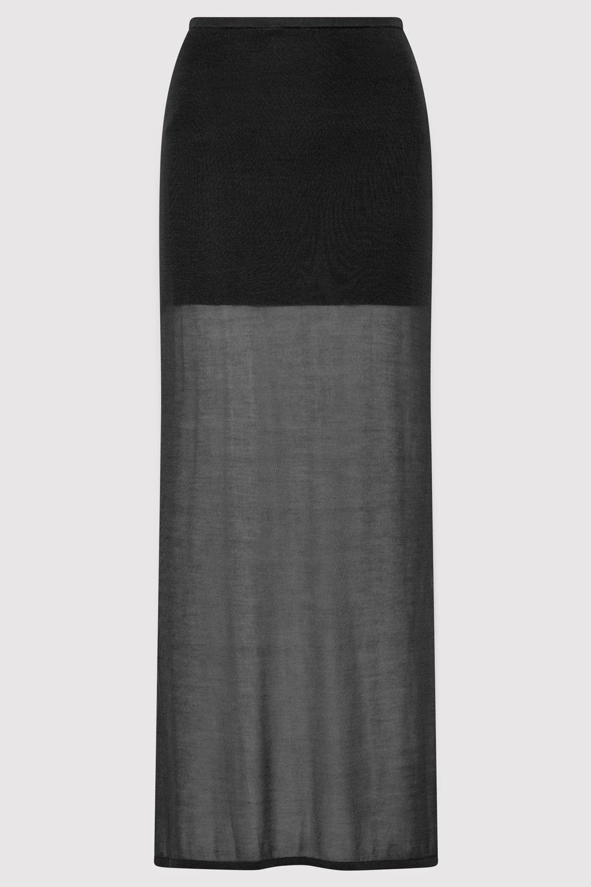 Sheer Column Skirt - Black | St. Agni (US, UK, EU)