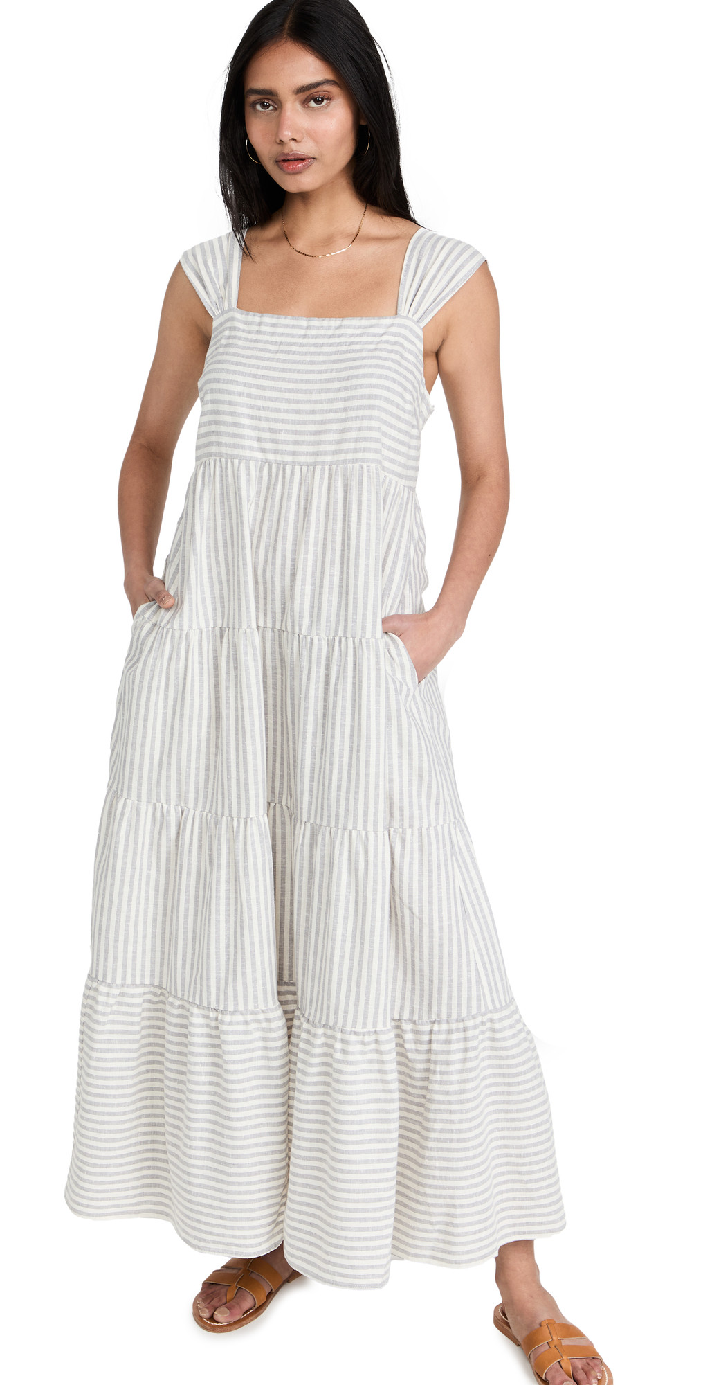 Madewell Striped Tiered Dress | Shopbop