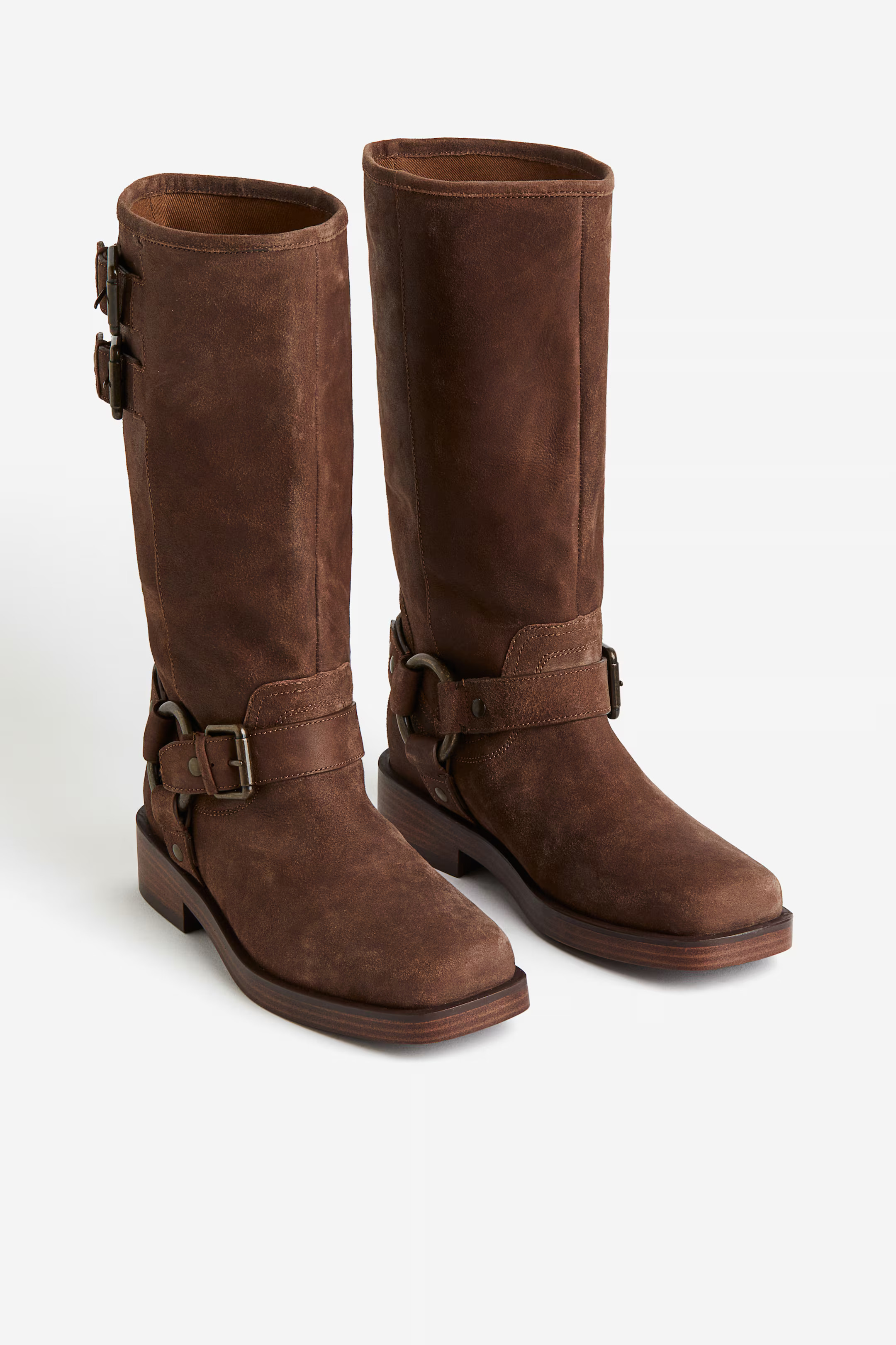 Suede biker boots | H&M (UK, MY, IN, SG, PH, TW, HK)
