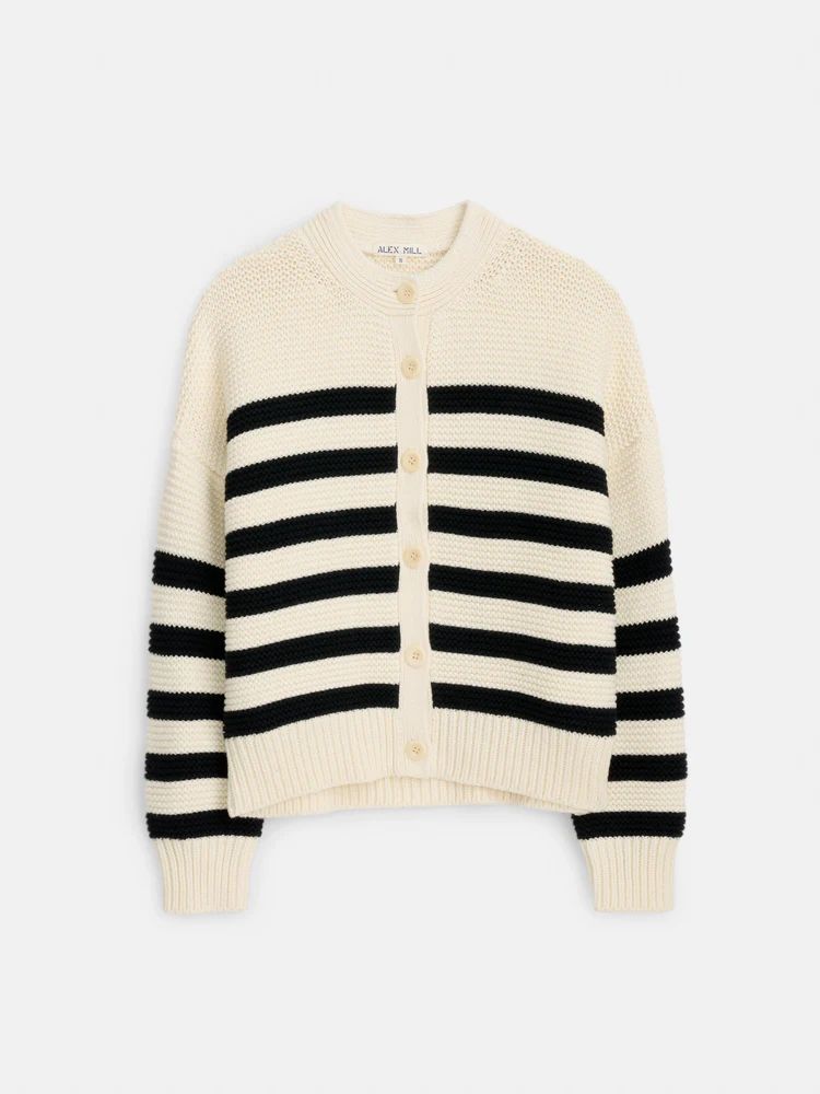 Nico Striped Cardigan In Cotton | Alex Mill