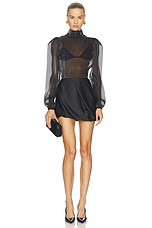 Camila Coelho Ruvina Mini Dress in Black from Revolve.com | Revolve Clothing (Global)