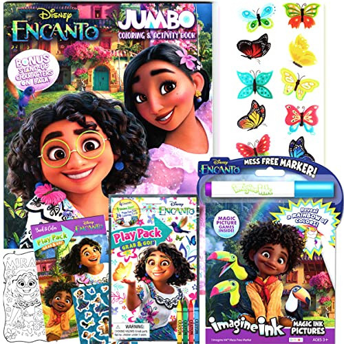 Disney Encanto Coloring and Activity Books Bundle with Imagine Ink Coloring Book, Play Pack, Stickers, and More | Amazon (US)