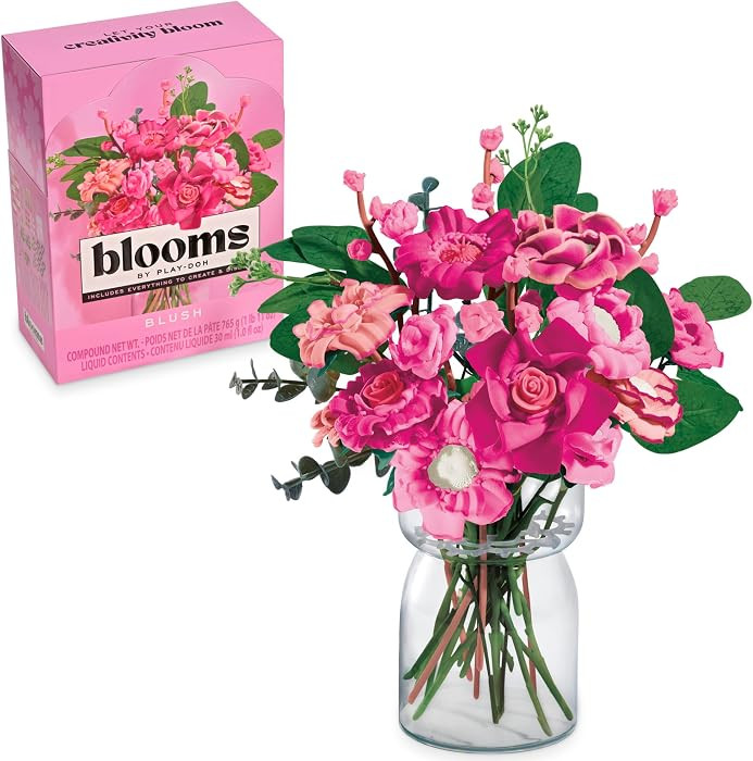 Play-Doh Blooms Blush Flower Bouquet Making Kit | Amazon (US)