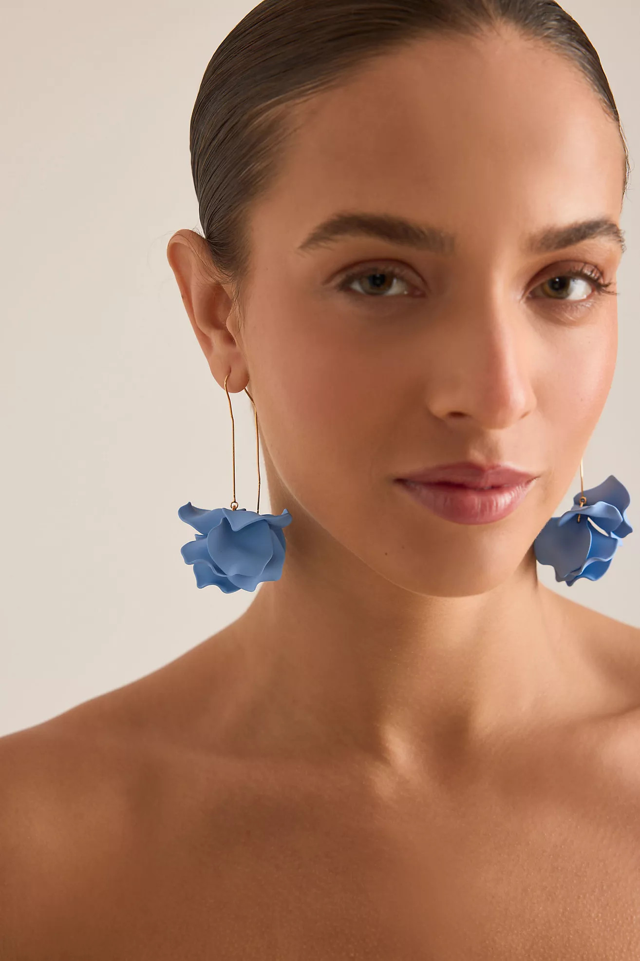 Resin Flower Threader Earrings | Anthropologie (UK)