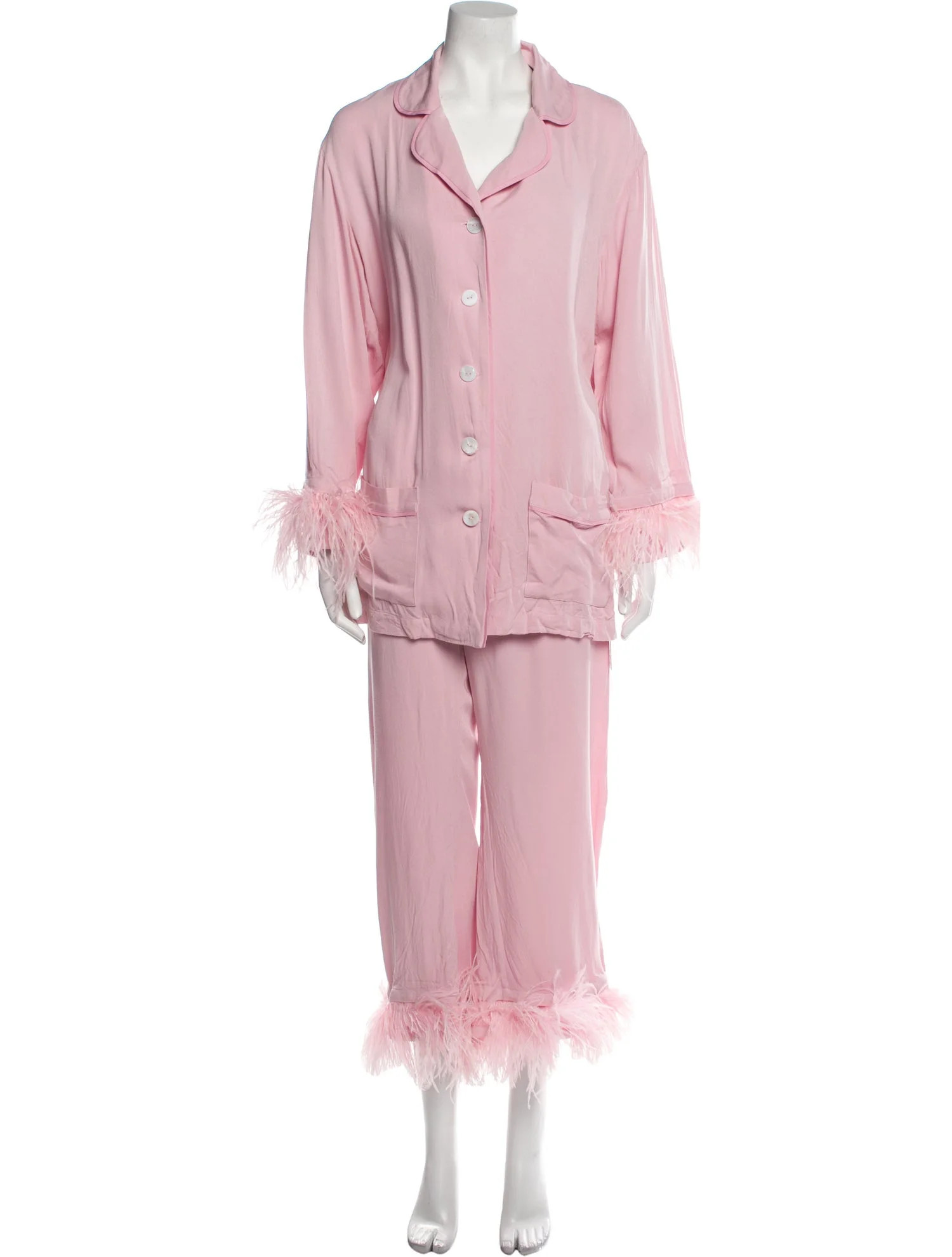 Feather Trim Pajamas | The RealReal