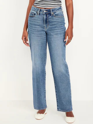 Curvy High-Waisted OG Loose Jeans | Old Navy (US)