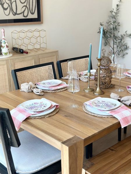 This years Easter tableacape. I love a simple table 🤍

Easter decor, Easter home decor, Easter tablescape, dining room decor, Easter dining room decor, Easter dining room, Easter plates, black dining room decor, simple dining room, minimal dining room, wooden dining table, amazon dining room decor 

#LTKhome #LTKfindsunder100