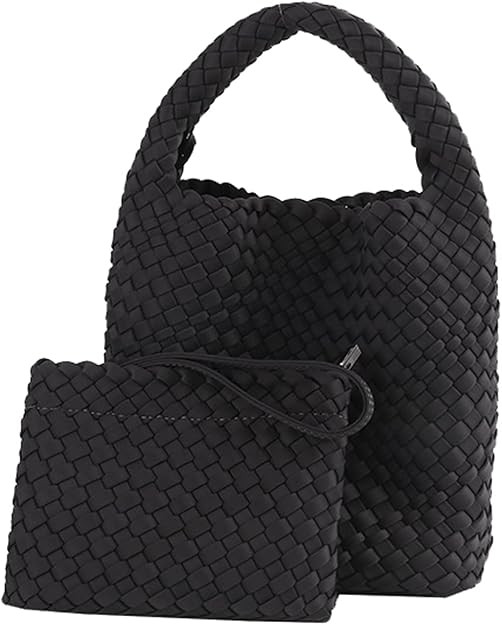 Fashion Tote Satchel Ladies Handmade Woven Hobo Handbags Adjustable Shoulder Bucket Bag Top-handl... | Amazon (US)