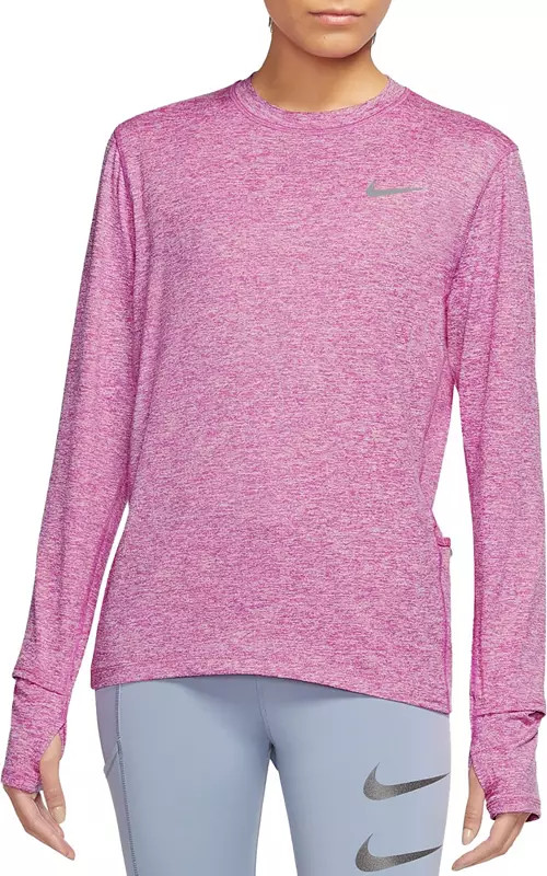 Nike Women's Element Running Crewneck Pullover Long Sleeve Shirt | Dick's Sporting Goods | Dick's Sporting Goods