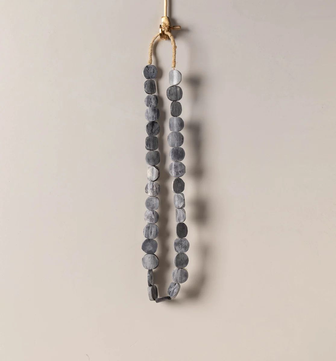 Grey Flat Round Beads | Amber Interiors