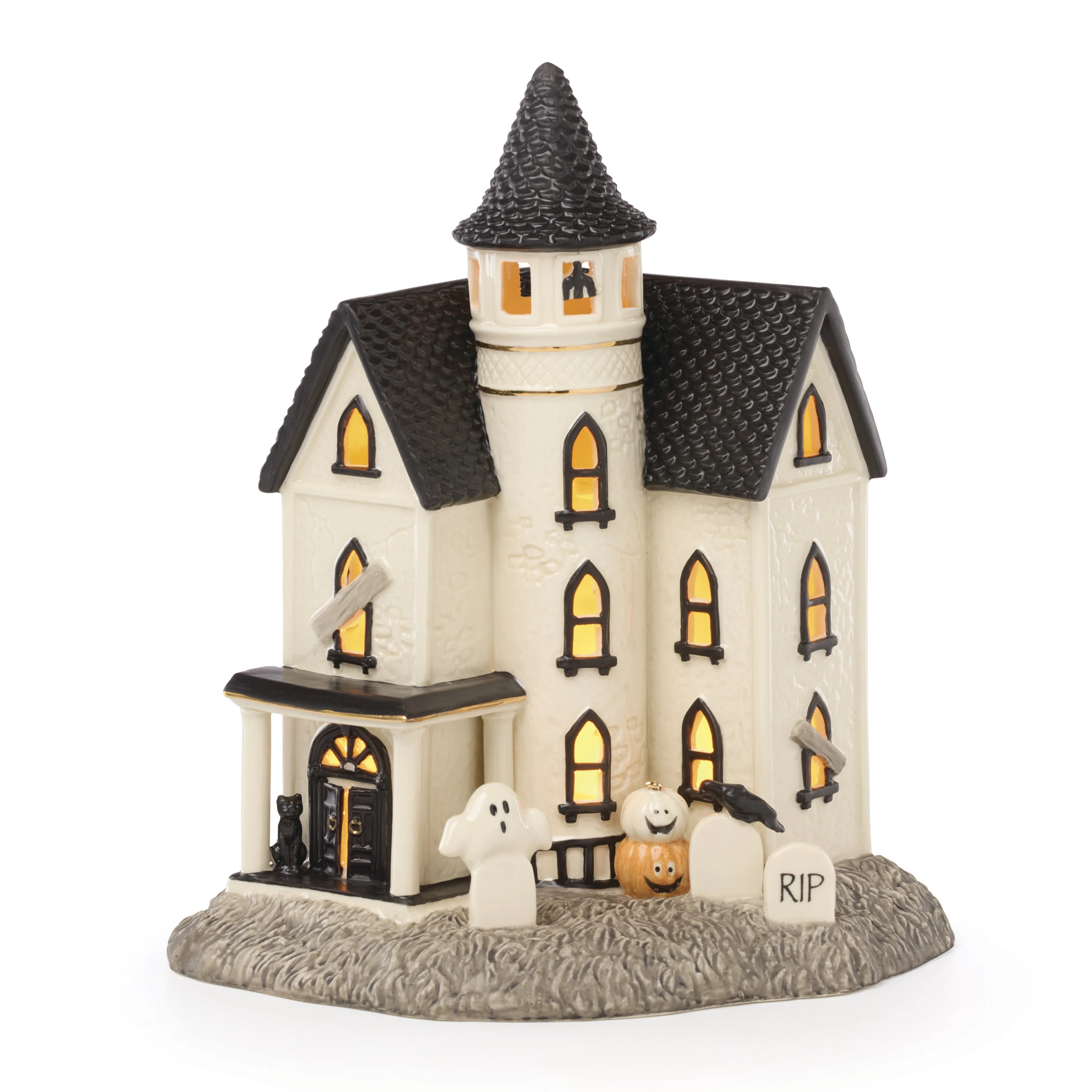 Lenox Vintage Halloween Lit Manor Figurine & Reviews | Wayfair | Wayfair North America