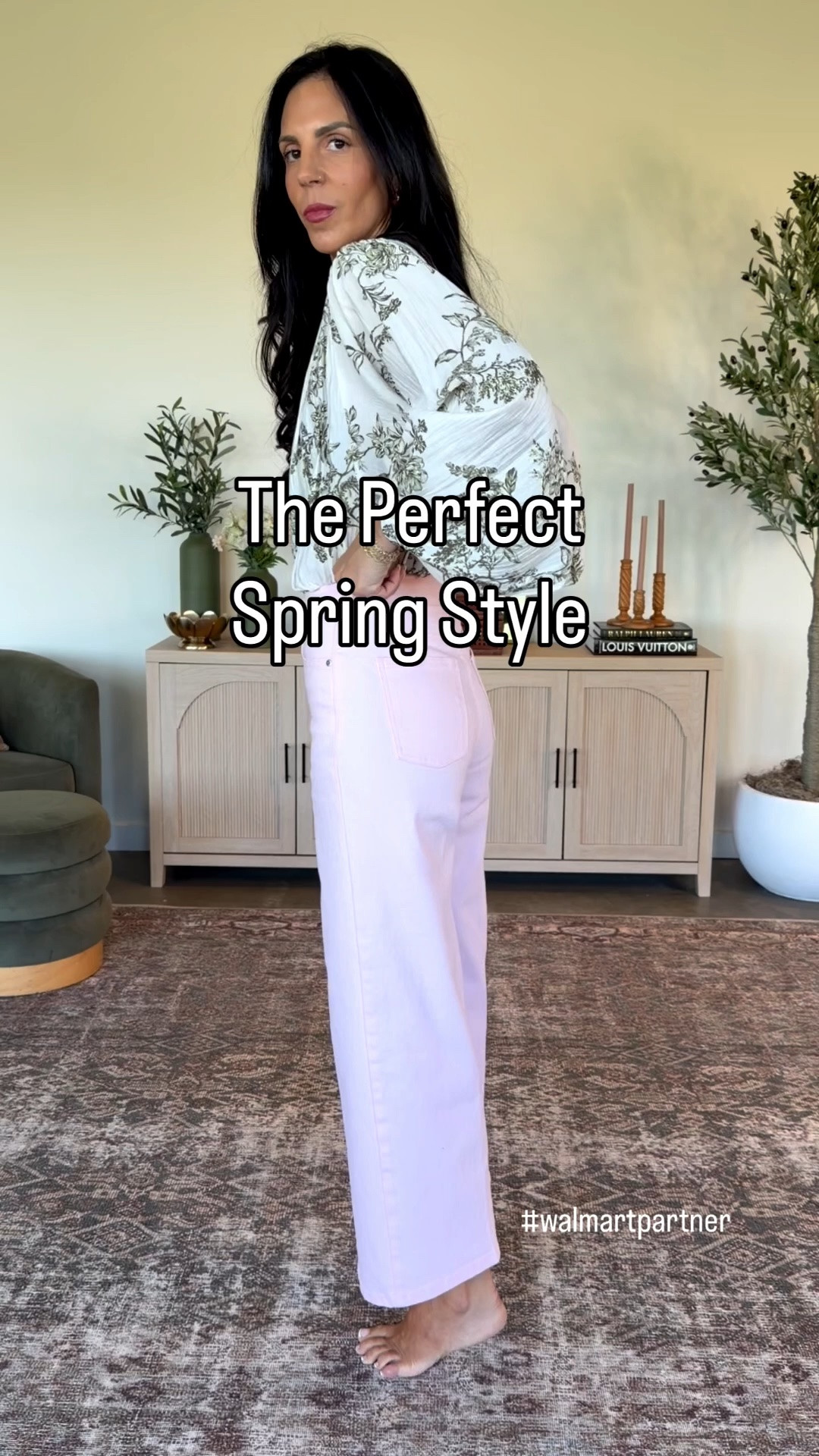 The perfect Spring style 
Love this color combo- pink and green 
Top- small 
Denim- size 2
@walmart #walmartpartner #walmartstyle

#LTKootd #LTKU #LTKOver40