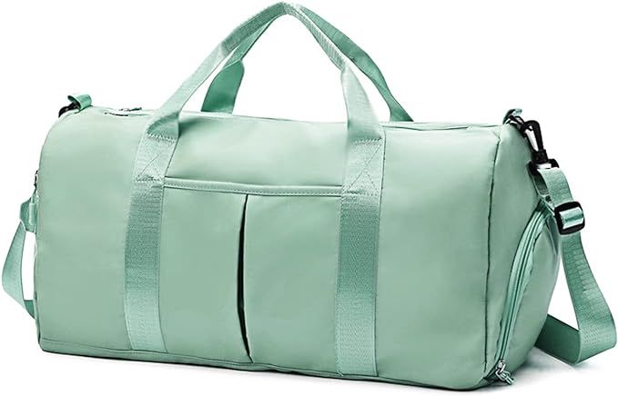 ZGWJ Sports Gym Bag with Wet Pocket & Shoes Compartment, Waterproof Shoulder Weekender for Women ... | Amazon (US)
