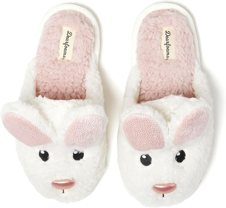 Dearfoams womens Furry Heart Valentine's Day | Amazon (US)