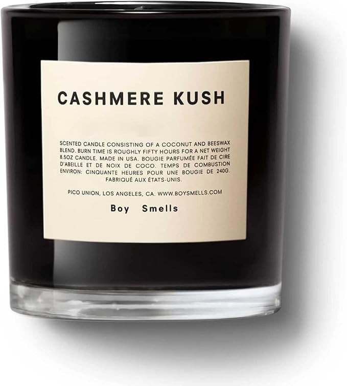 Cashmere Boy Smells Candle | 50 Hour Long Burn | Coconut & Beeswax Blend | Luxury Scented Candles... | Amazon (US)