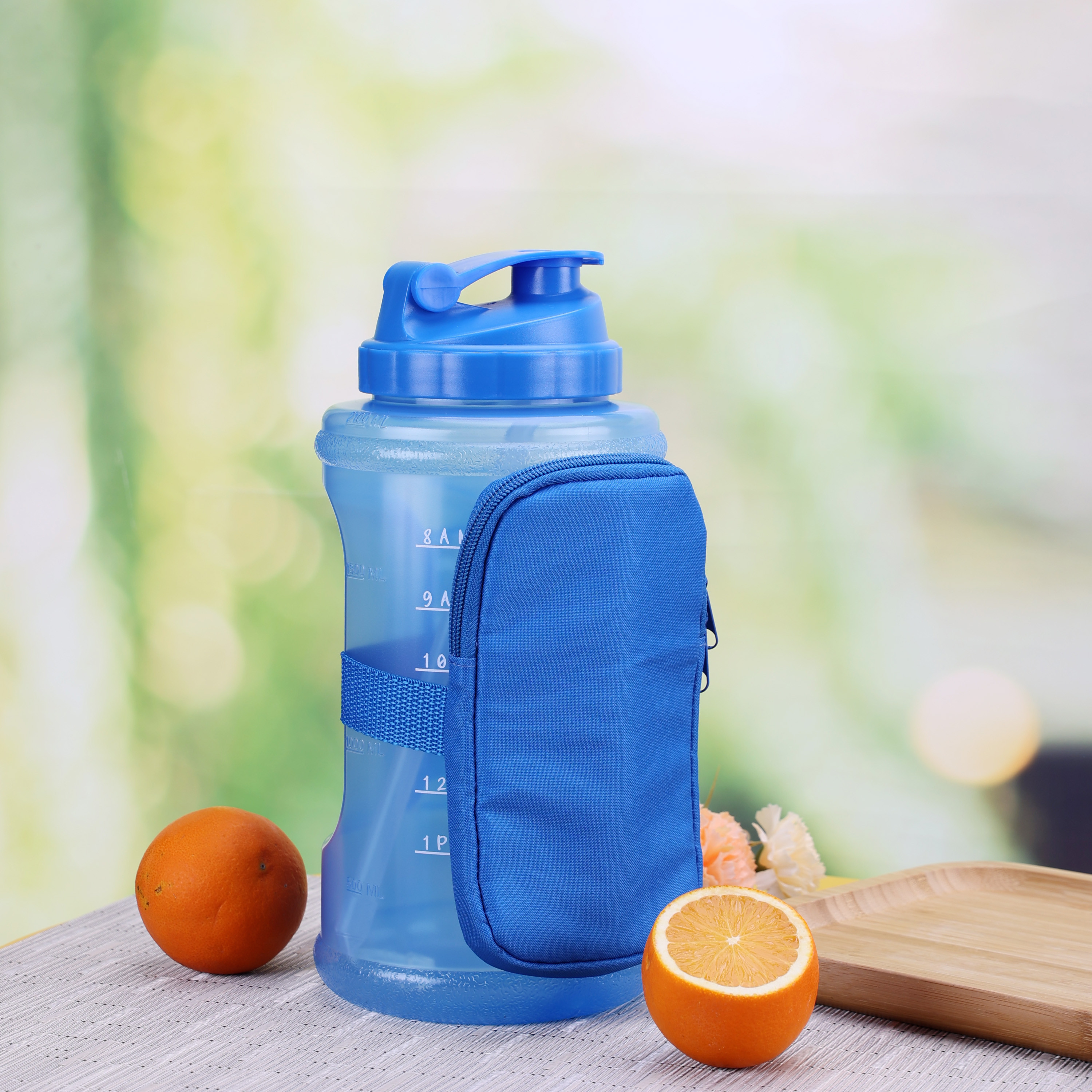 Mainstays 74-Ounce Plastic Bottle with Accessory Bag, Blue | Walmart (US)