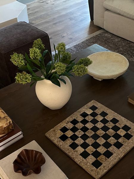 Coffee table decor // Amazon stems + chess board 

Spring stems, Amazon home, coffee table styling, living room decor, vase, bowl, coffee table inspo, scalloped dish 

#LTKstyletip #LTKhome