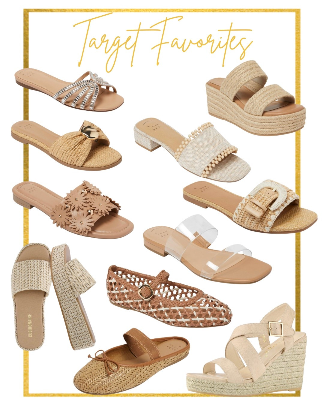 Target Summer Shoes 
Target Shopping 

#LTKSeasonal #LTKBeauty #LTKSaleAlert